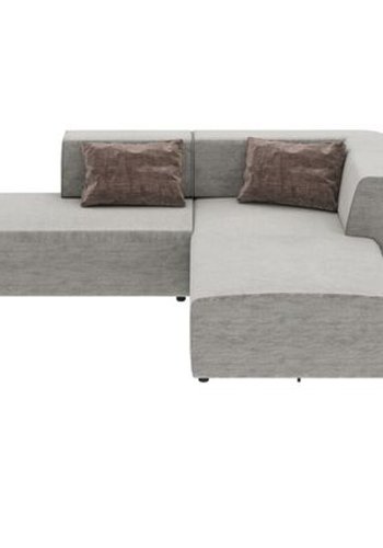 KARE DESIGN Corner Sofa Infinity Boston Grey