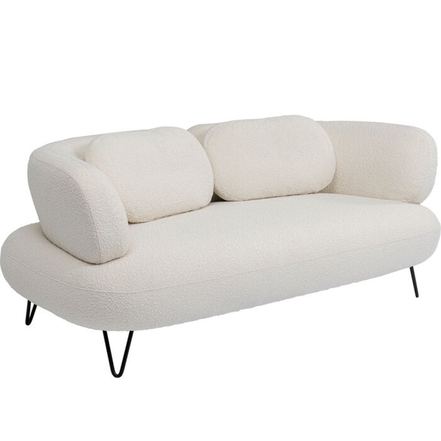 KARE DESIGN Sofa Peppo 2-Seater White 182cm