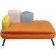 KARE DESIGN Diva Orange kat/hund seng - orange og multifarvet fljl polyester og stl