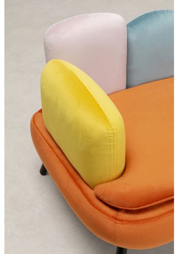 KARE DESIGN Diva Orange kat/hund seng - orange og multifarvet fljl polyester og stl