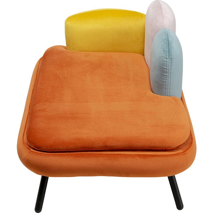 KARE DESIGN Diva Orange kat/hund seng - orange og multifarvet fljl polyester og stl