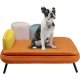KARE DESIGN Diva Orange kat/hund seng - orange og multifarvet fljl polyester og stl