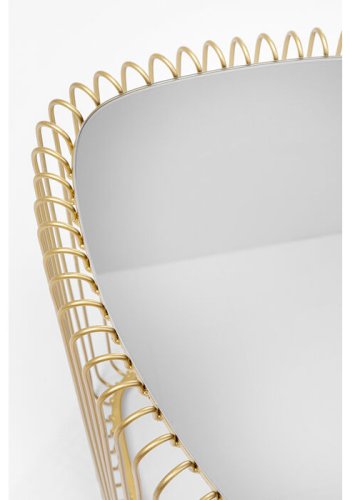 KARE DESIGN Wire Triangle Gold sidebord, trekantet - spejlglas og guld stl (st af 2)