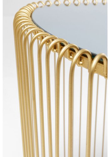 KARE DESIGN Wire Triangle Gold sidebord, trekantet - spejlglas og guld stl (st af 2)