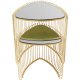 KARE DESIGN Wire Triangle Gold sidebord, trekantet - spejlglas og guld stl (st af 2)