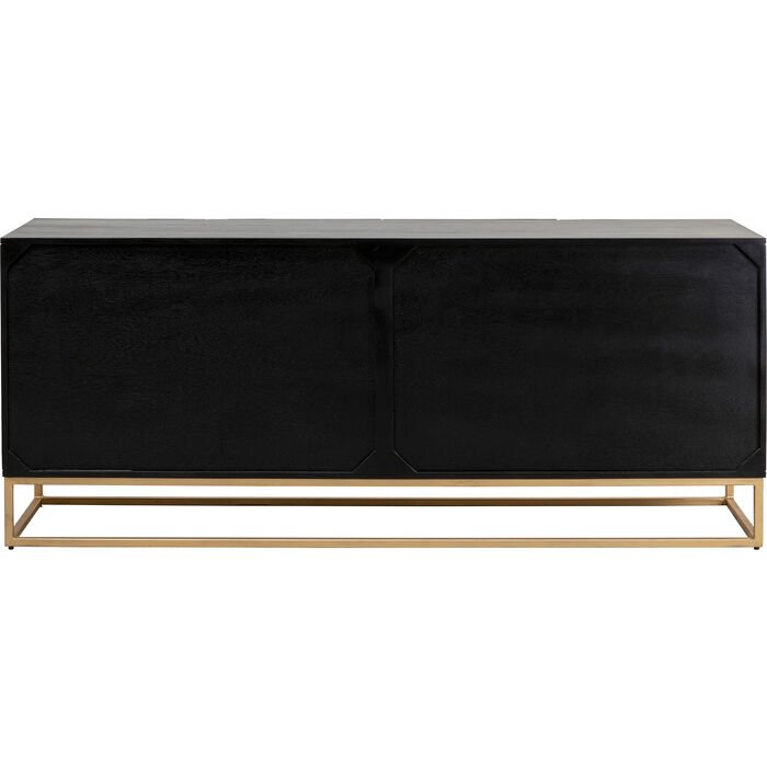 KARE DESIGN Madeira sknk, m. 2 lger og 1 hylde - MDF og gyldent stl (177x45)