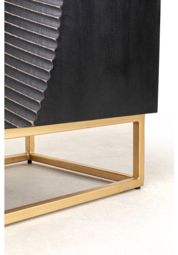 KARE DESIGN Madeira sknk, m. 2 lger og 1 hylde - MDF og gyldent stl (177x45)