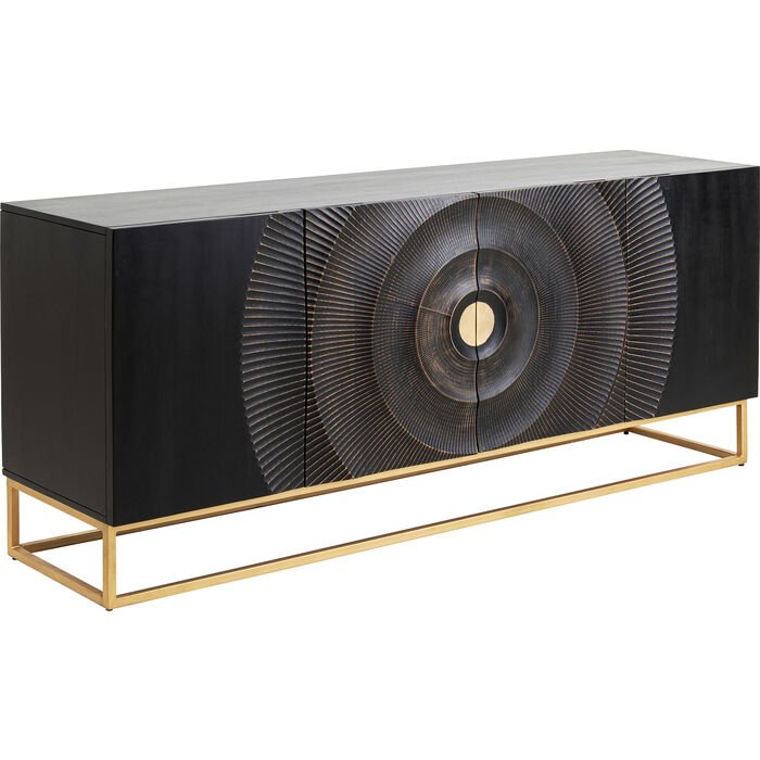 KARE DESIGN Madeira sknk, m. 2 lger og 1 hylde - MDF og gyldent stl (177x45)