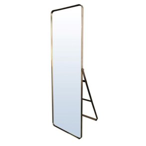 KARE DESIGN Curve Arch Gold gulvspejl, rektangulr - spejlglas og messing stl (55x160)