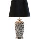 KARE DESIGN Bordlampe i velour og slv, Rose Multi