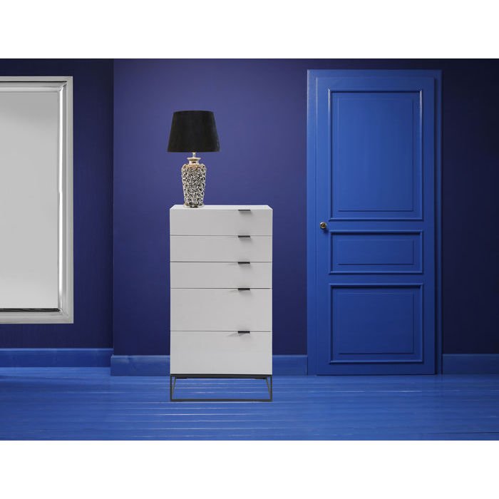 KARE DESIGN Bordlampe i velour og slv, Rose Multi