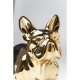 KARE DESIGN Bulldog sparebsse - guld og sort stentj