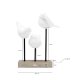 KARE DESIGN Animal Birds LED bordlampe - hvid porceln og beton