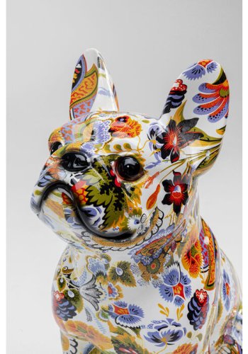 KARE DESIGN Fransk bulldog figur - multifarvet polyresin