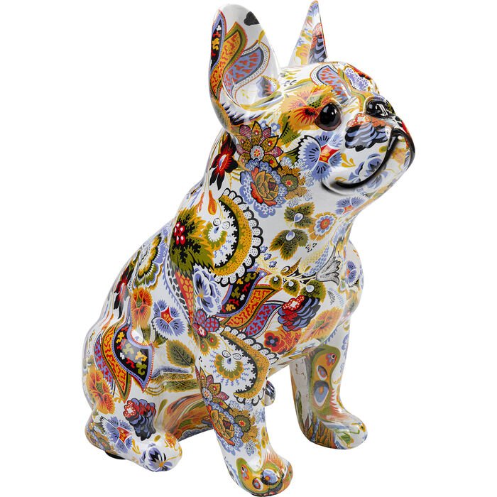 KARE DESIGN Fransk bulldog figur - multifarvet polyresin