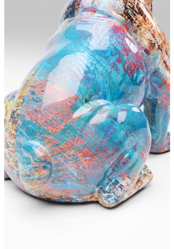 KARE DESIGN Hund med solbriller figur - multifarvet polyresin