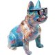 KARE DESIGN Hund med solbriller figur - multifarvet polyresin