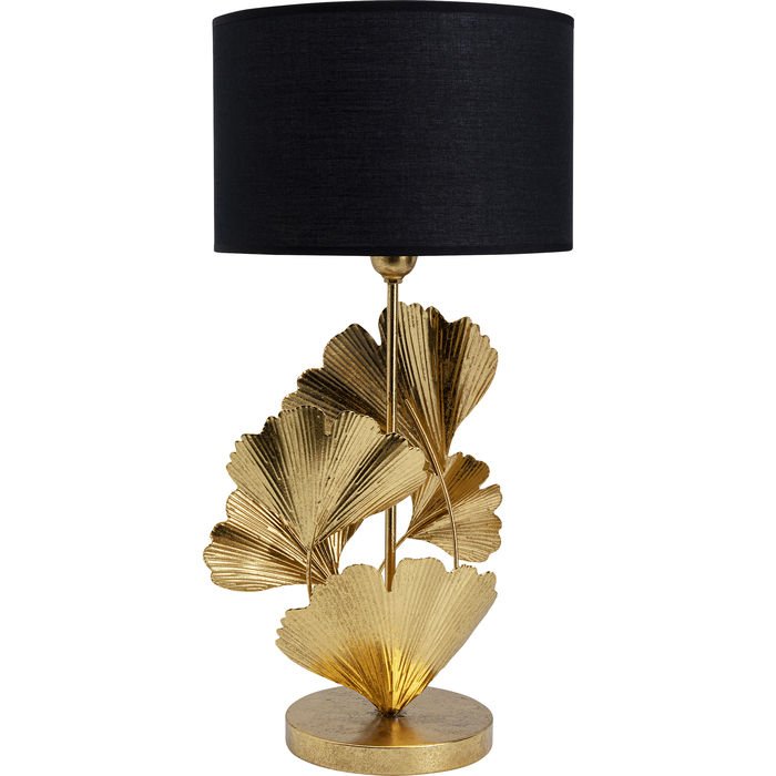 KARE DESIGN Flores bordlampe - bomuld og guld stl
