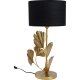 KARE DESIGN Flores bordlampe - bomuld og guld stl