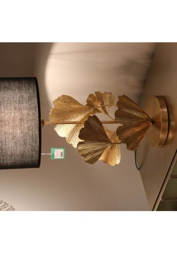 KARE DESIGN Flores bordlampe - bomuld og guld stl