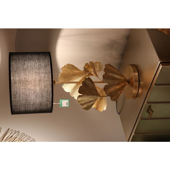 KARE DESIGN Flores bordlampe - bomuld og guld stl