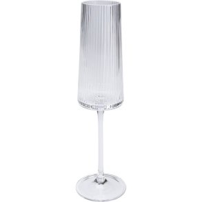 KARE DESIGN Riffle champagneglas, m. riller - klar glas (H:25)