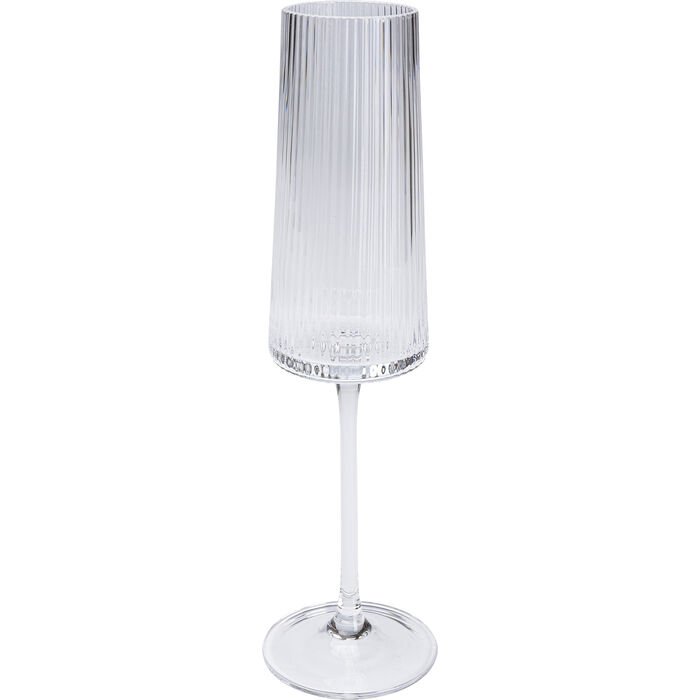 KARE DESIGN Riffle champagneglas, m. riller - klar glas (H:25)