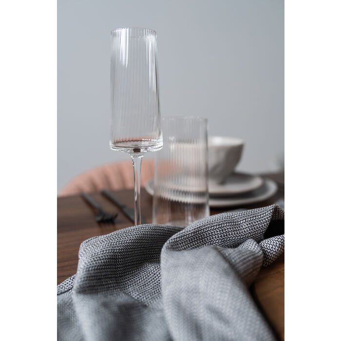KARE DESIGN Riffle champagneglas, m. riller - klar glas (H:25)