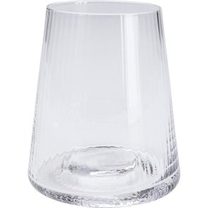 KARE DESIGN Tumbler Riffle drikkeglas, m. riller - klar glas (H:11)