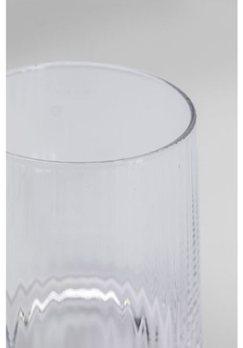 KARE DESIGN Tumbler Riffle drikkeglas, m. riller - klar glas (H:11)