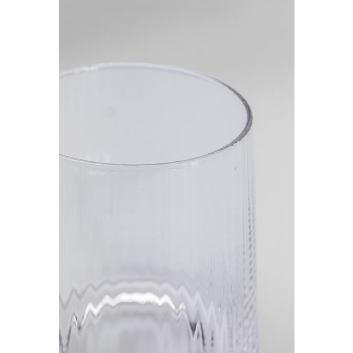 KARE DESIGN Tumbler Riffle drikkeglas, m. riller - klar glas (H:11)