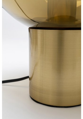 KARE DESIGN Dough bordlampe, rund - guld glas og messing stl (H:38)