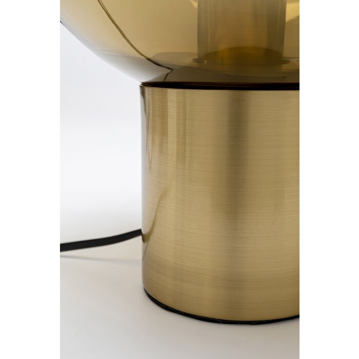 KARE DESIGN Dough bordlampe, rund - guld glas og messing stl (H:38)