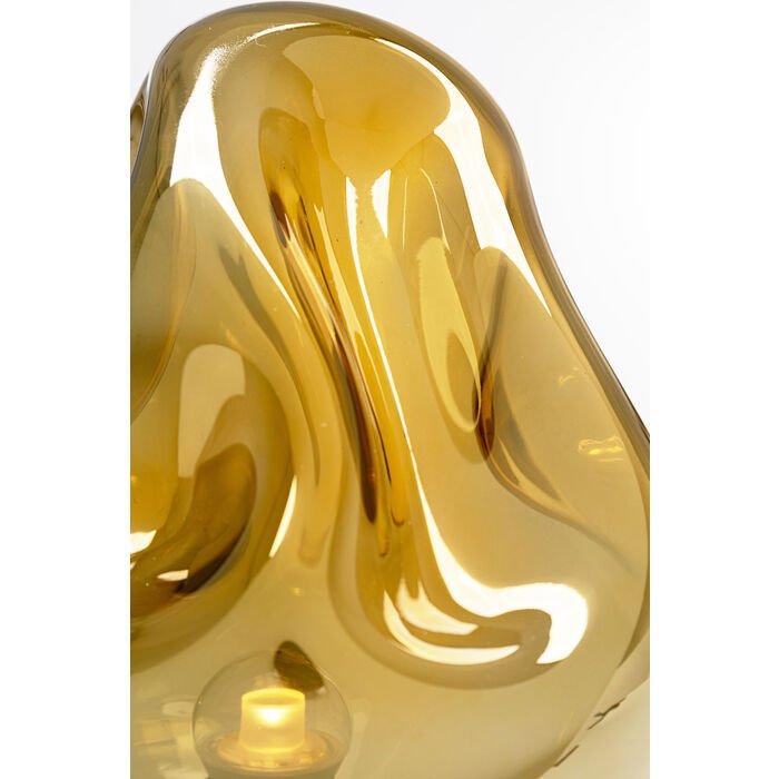 KARE DESIGN Dough bordlampe, rund - guld glas og messing stl (H:38)