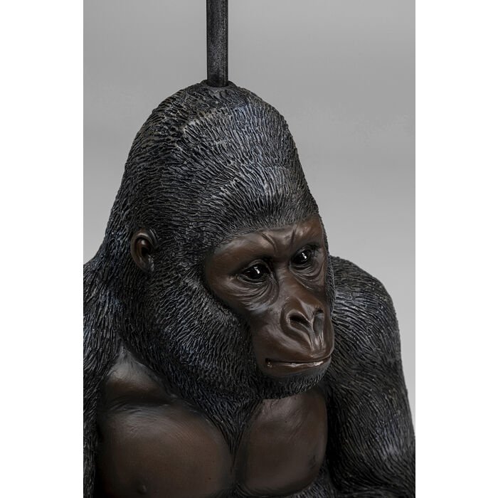 KARE DESIGN Sitting Monkey Gorilla toiletpapirholder - brun/sort polyresin (H:51)