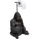 KARE DESIGN Sitting Monkey Gorilla toiletpapirholder - brun/sort polyresin (H:51)