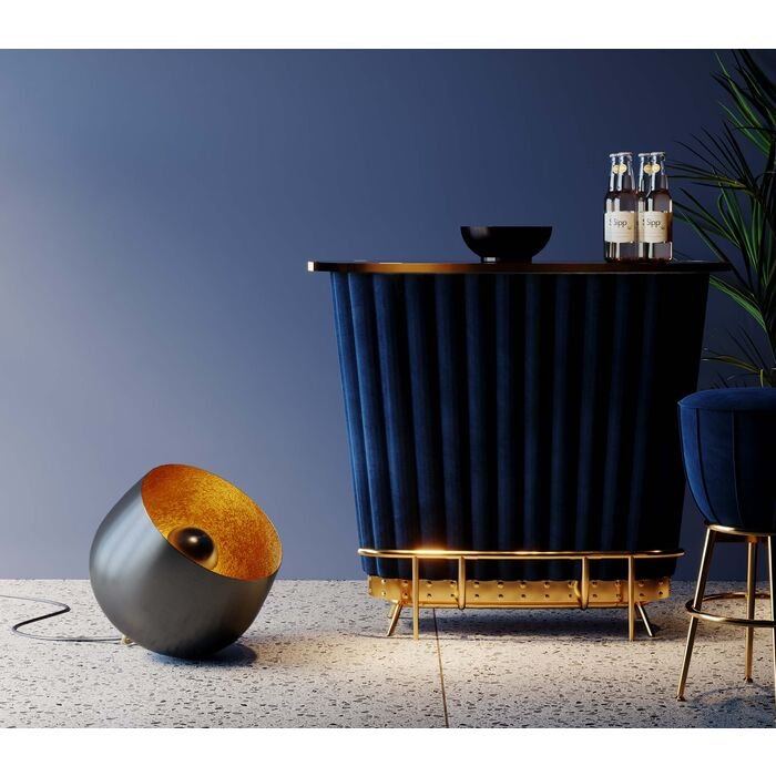 KARE DESIGN Apollon gulvlampe, rund - sort stl (50)