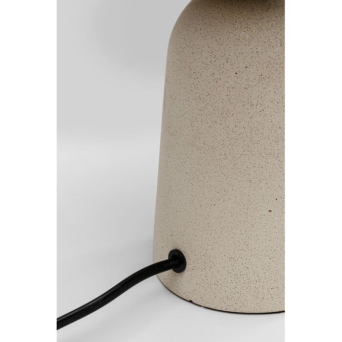 KARE DESIGN Bollie bordlampe - klar glas og beige beton cement