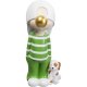 KARE DESIGN Bubble Boy figur - grn og hvid polyresin (H:82cm)