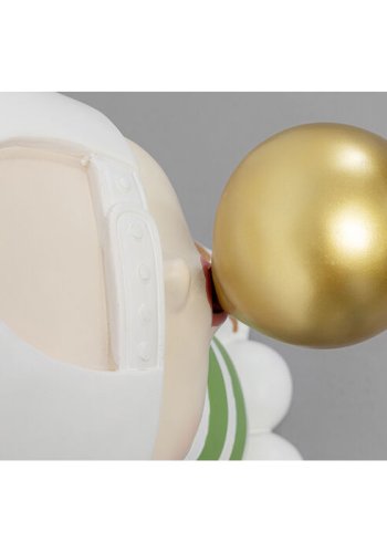 KARE DESIGN Bubble Boy figur - grn og hvid polyresin (H:82cm)