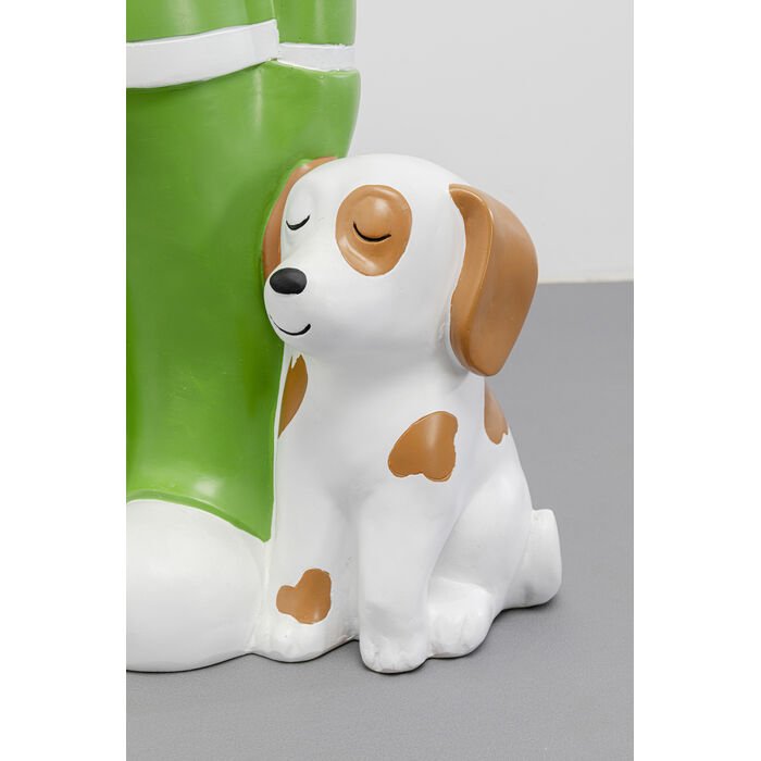 KARE DESIGN Bubble Boy figur - grn og hvid polyresin (H:82cm)