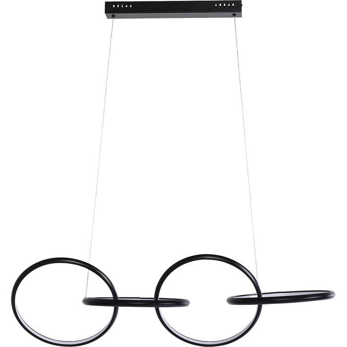 KARE DESIGN Galaxy loftlampe, LED, dmpbar, hjdejusterbar - sort aluminium og messing stl