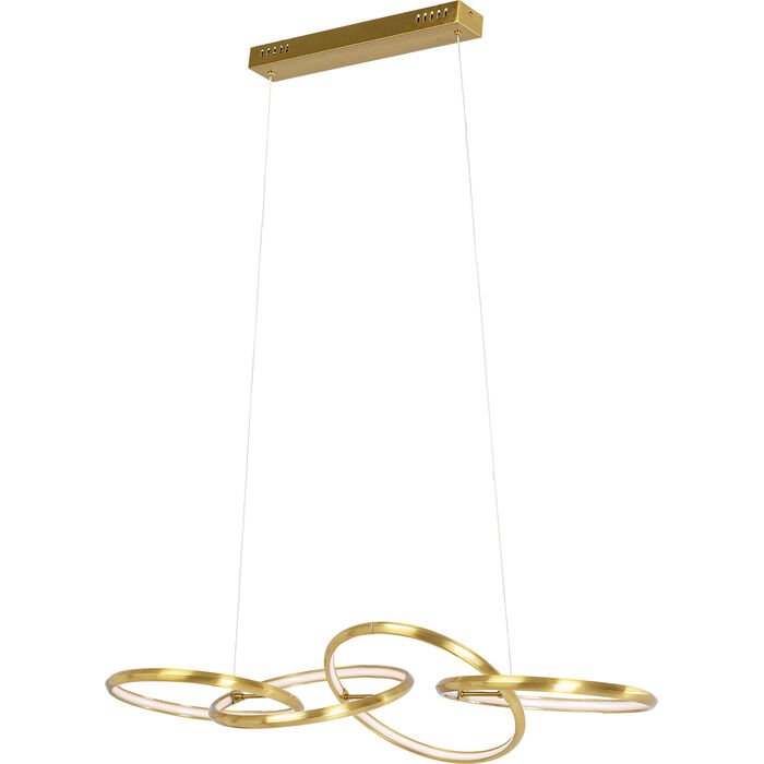 KARE DESIGN Galaxy loftlampe, LED, dmpbar, hjdejusterbar - guld aluminium og messing stl