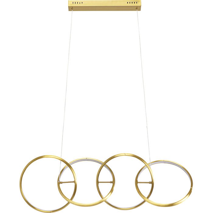 KARE DESIGN Galaxy loftlampe, LED, dmpbar, hjdejusterbar - guld aluminium og messing stl