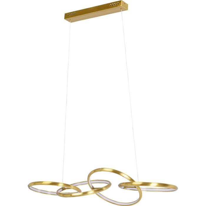 KARE DESIGN Galaxy loftlampe, LED, dmpbar, hjdejusterbar - guld aluminium og messing stl