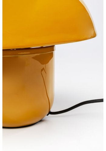 KARE DESIGN Mushroom bordlampe - gul emalje stl