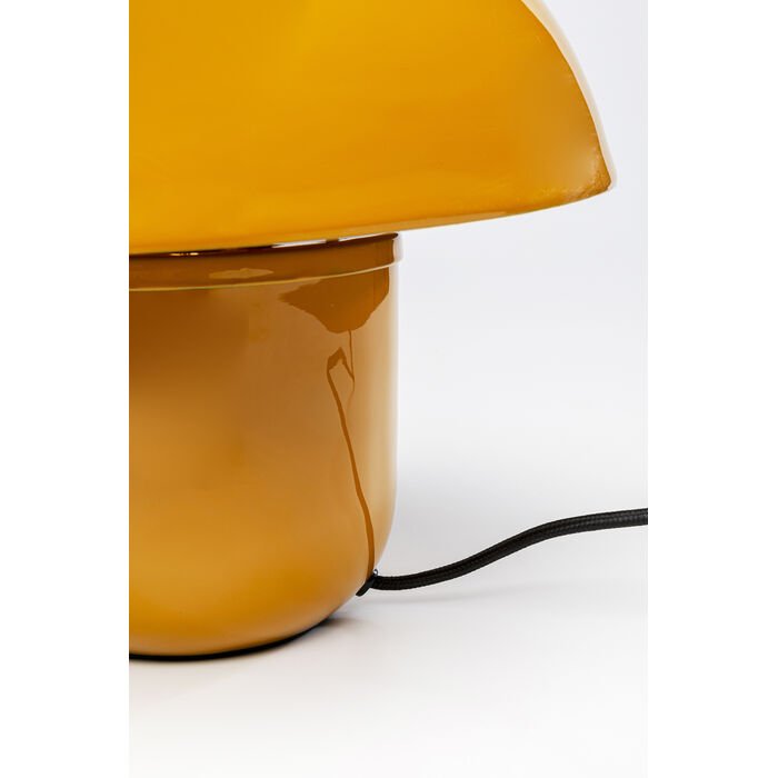KARE DESIGN Mushroom bordlampe - gul emalje stl