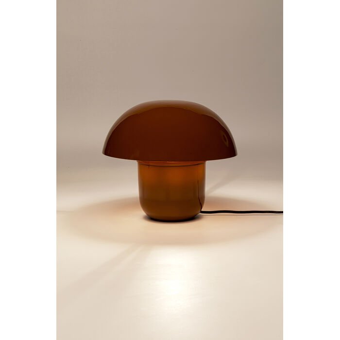 KARE DESIGN Mushroom bordlampe - brun emalje stl