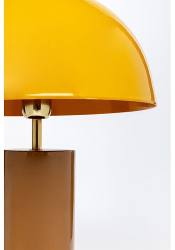 KARE DESIGN Josy bordlampe - gul og okkergul emalje stl