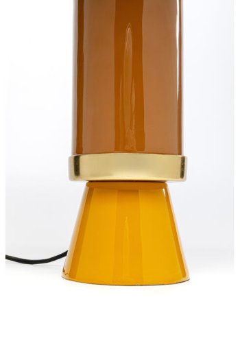 KARE DESIGN Josy bordlampe - gul og okkergul emalje stl